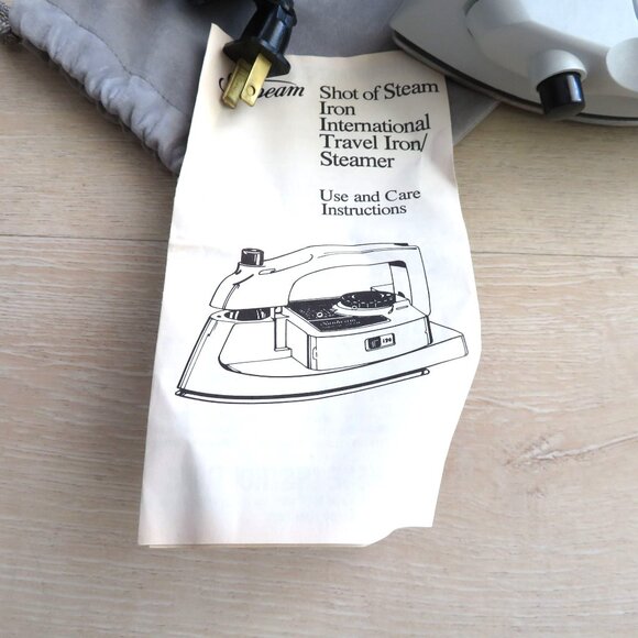 Sunbeam International Travel Iron/Garment Steamer 10069 Gray Compact Dual Voltag - Picture 11 of 16
